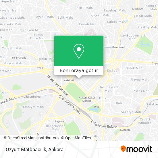 Özyurt Matbaacılık harita