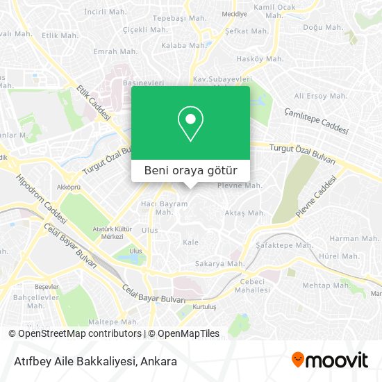 Atıfbey Aile Bakkaliyesi harita