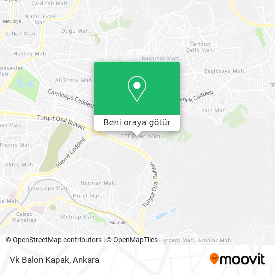 Vk Balon Kapak harita