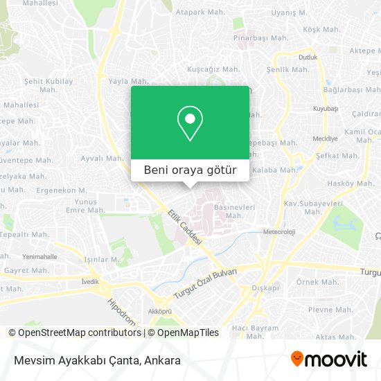 Mevsim Ayakkabı Çanta harita
