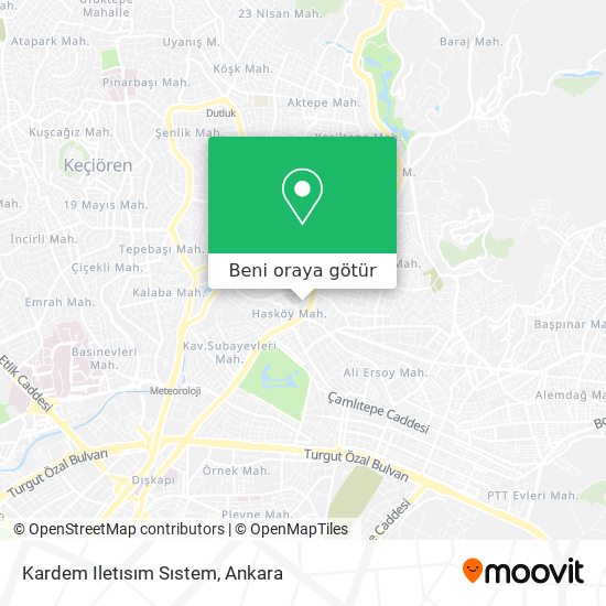 Kardem Iletısım Sıstem harita