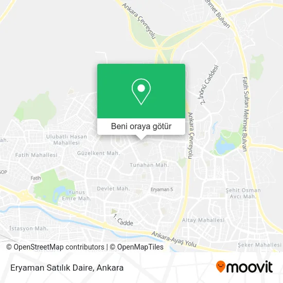 Eryaman Satılık Daire harita