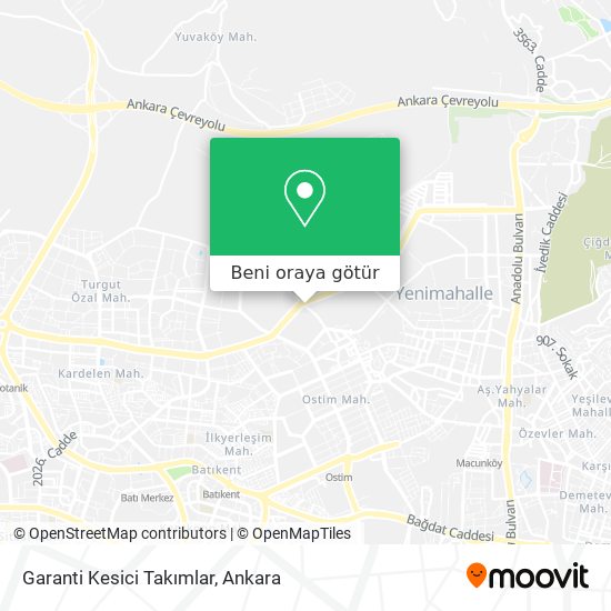 Garanti Kesici Takımlar harita