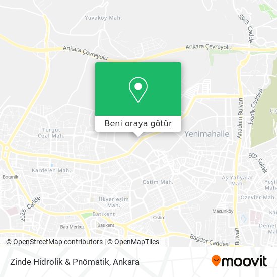Zinde Hidrolik & Pnömatik harita