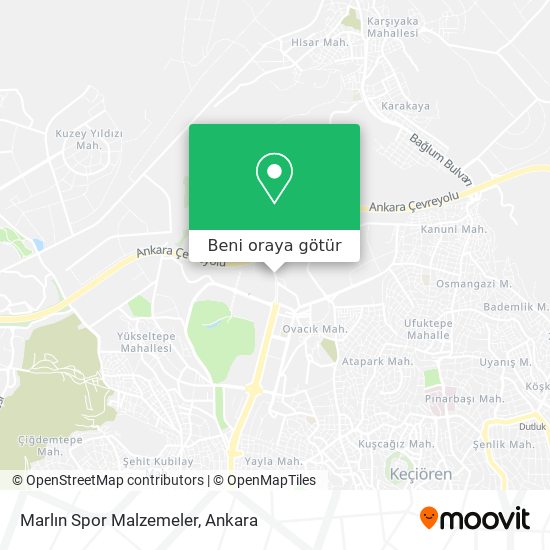 Marlın Spor Malzemeler harita