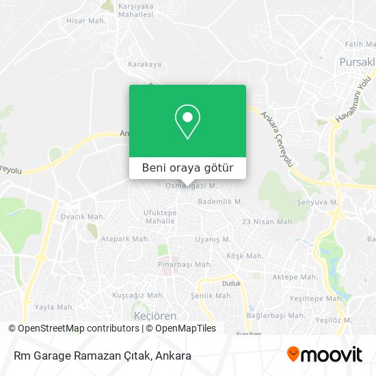Rm Garage Ramazan Çıtak harita