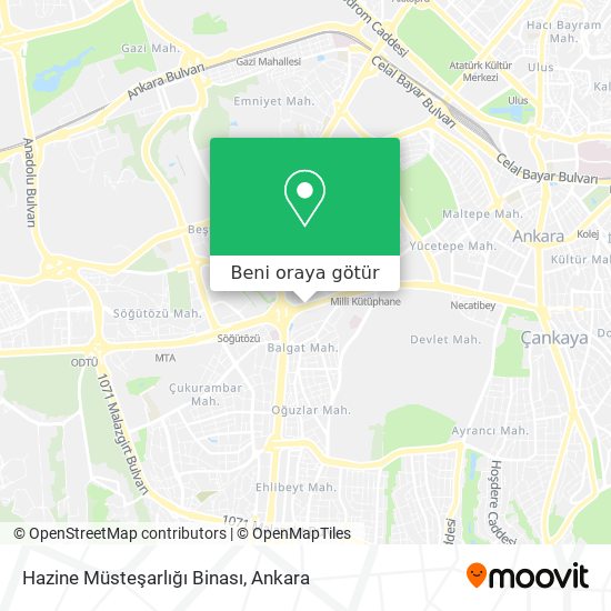 Hazine Müsteşarlığı Binası harita