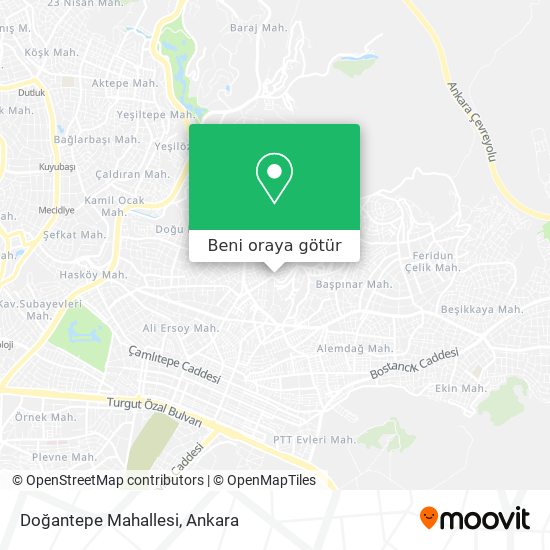 Doğantepe Mahallesi harita