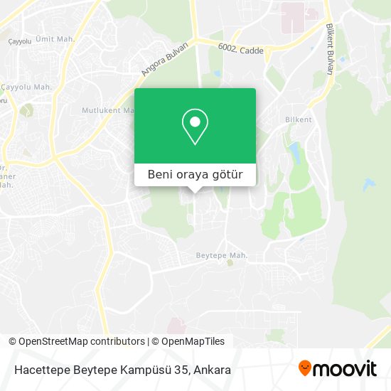 Hacettepe Beytepe Kampüsü 35 harita