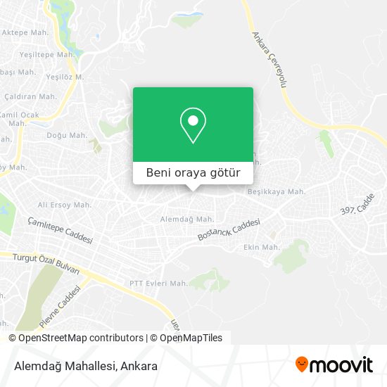 Alemdağ Mahallesi harita