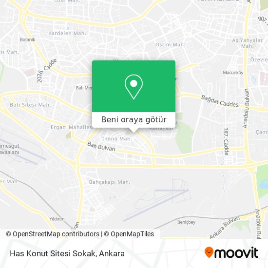 Has Konut Sitesi Sokak harita