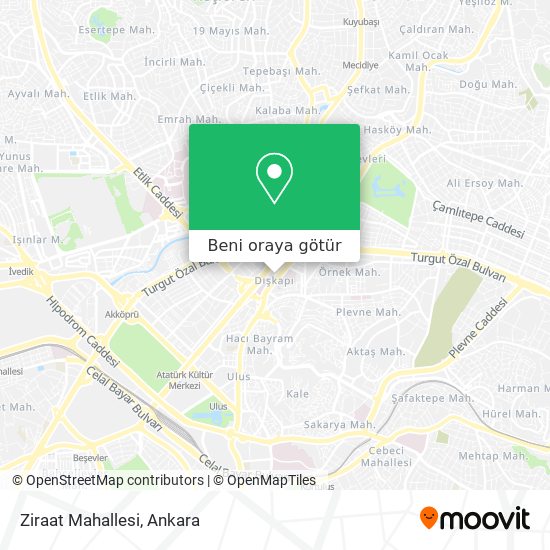 Ziraat Mahallesi harita