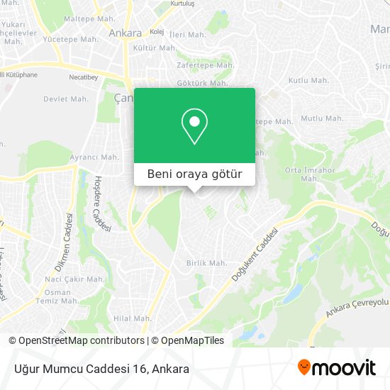 Uğur Mumcu Caddesi 16 harita