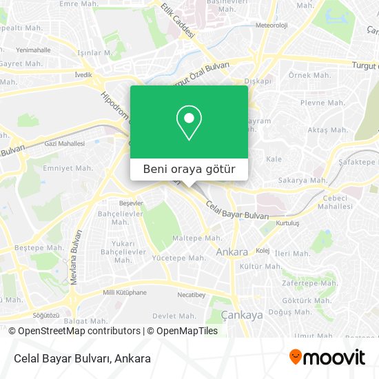 Celal Bayar Bulvarı harita
