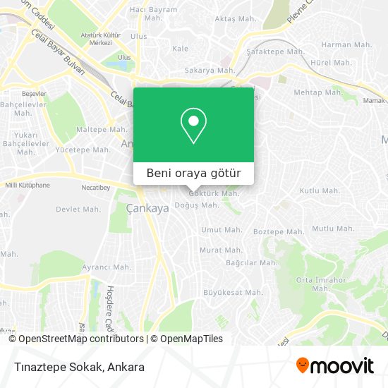 Tınaztepe Sokak harita