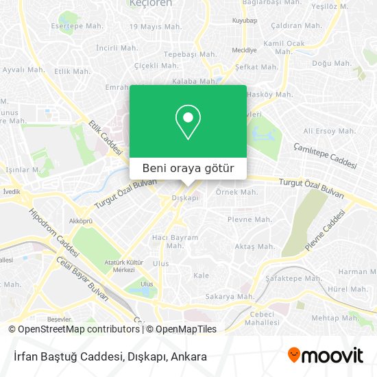 İrfan Baştuğ Caddesi, Dışkapı harita
