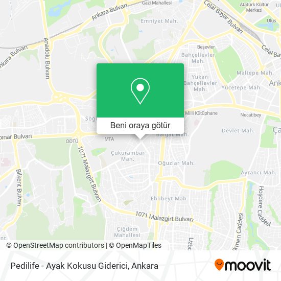 Pedilife - Ayak Kokusu Giderici harita