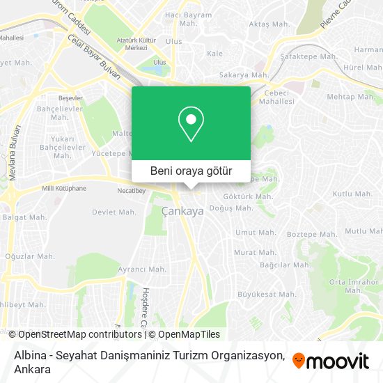 Albina - Seyahat Danişmaniniz Turizm Organizasyon harita