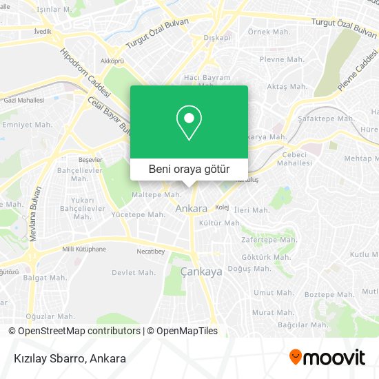 Kızılay Sbarro harita