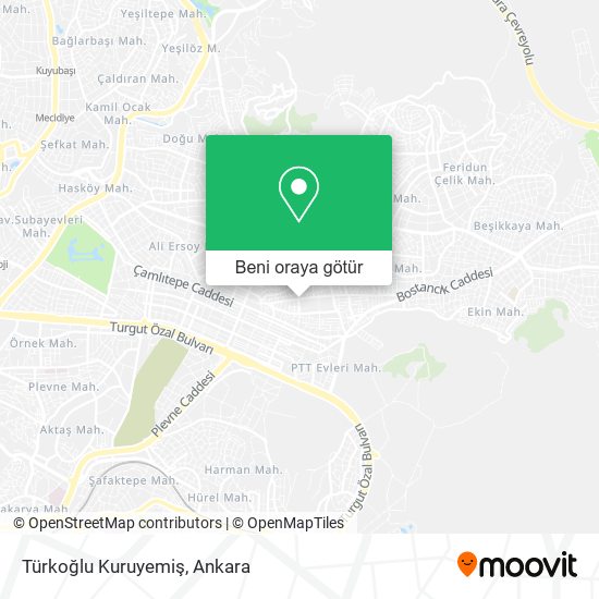 Türkoğlu Kuruyemiş harita