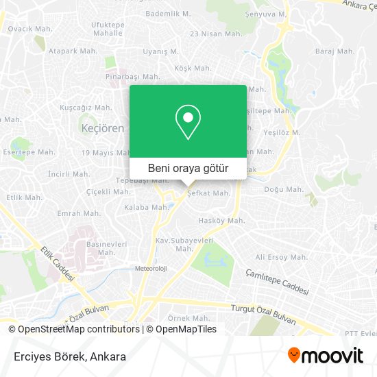 Erciyes Börek harita