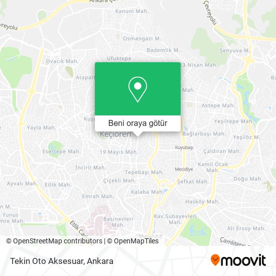 Tekin Oto Aksesuar harita