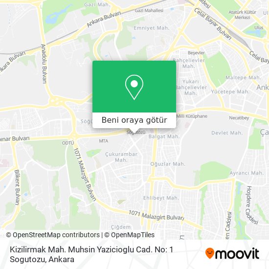 Kizilirmak Mah. Muhsin Yazicioglu Cad. No: 1 Sogutozu harita
