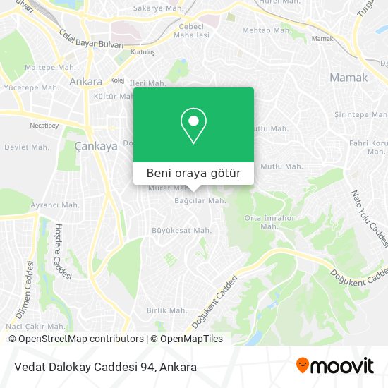 Vedat Dalokay Caddesi 94 harita