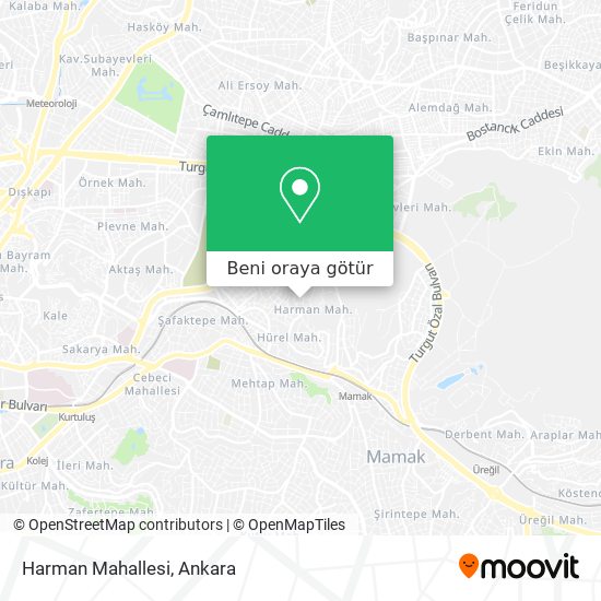 Harman Mahallesi harita