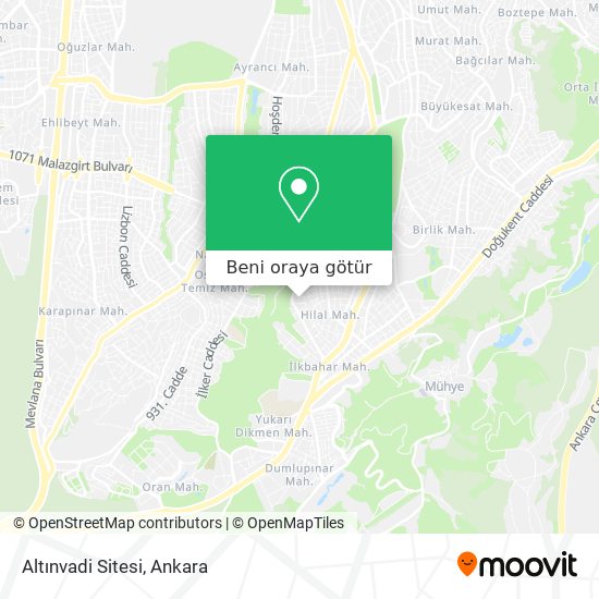 Altınvadi Sitesi harita