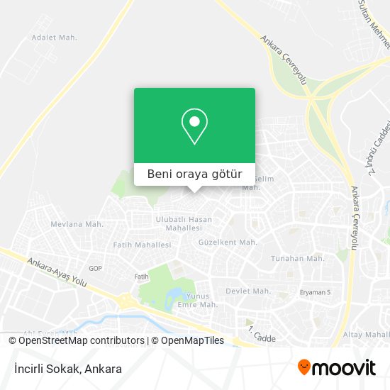 İncirli Sokak harita