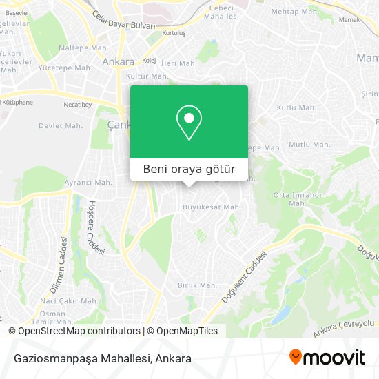 Gaziosmanpaşa Mahallesi harita