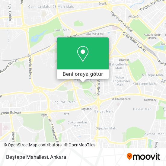 Beştepe Mahallesi harita