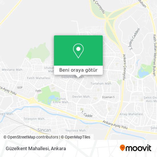 Güzelkent Mahallesi harita