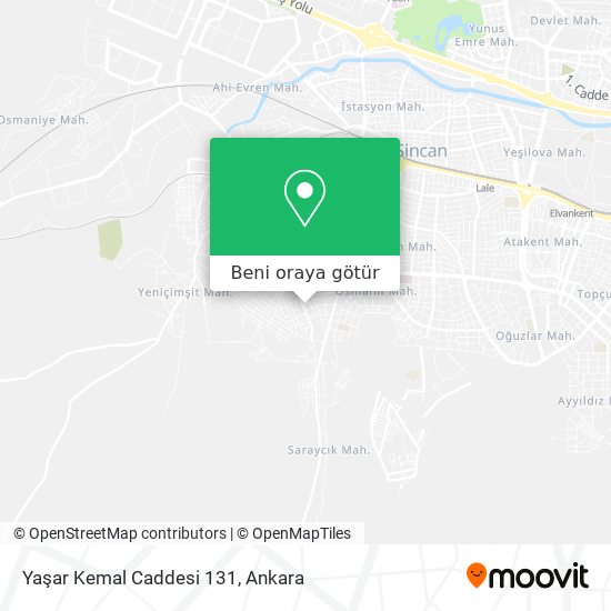 Yaşar Kemal Caddesi 131 harita