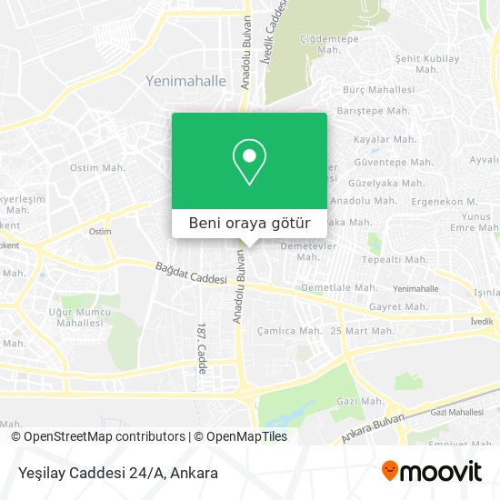 Yeşilay Caddesi 24/A harita