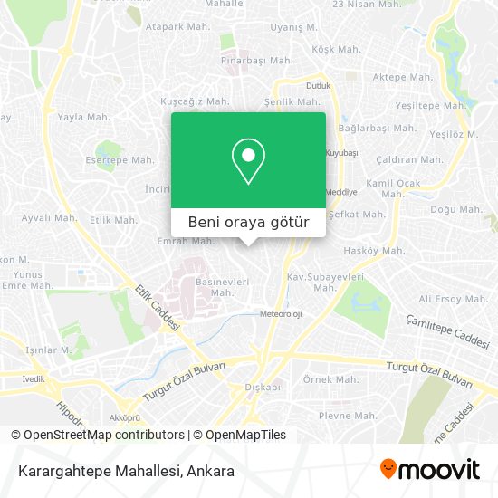 Karargahtepe Mahallesi harita