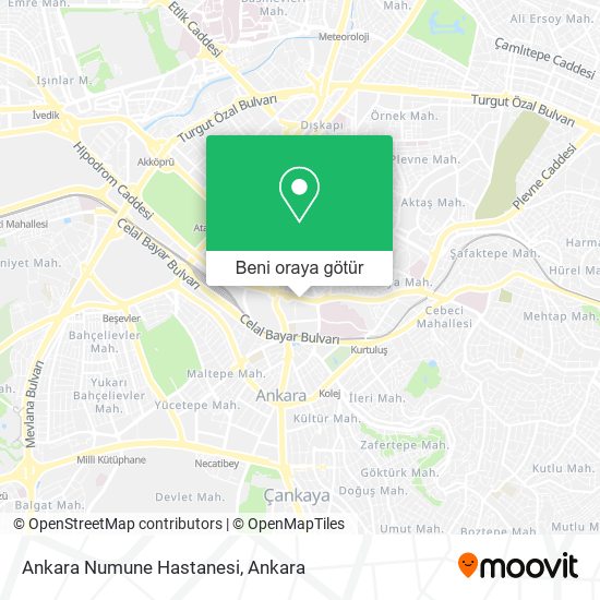 Ankara Numune Hastanesi harita