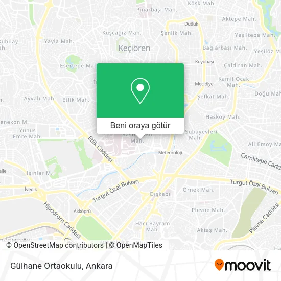 Gülhane Ortaokulu harita
