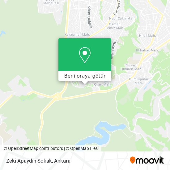 Zeki Apaydın Sokak harita