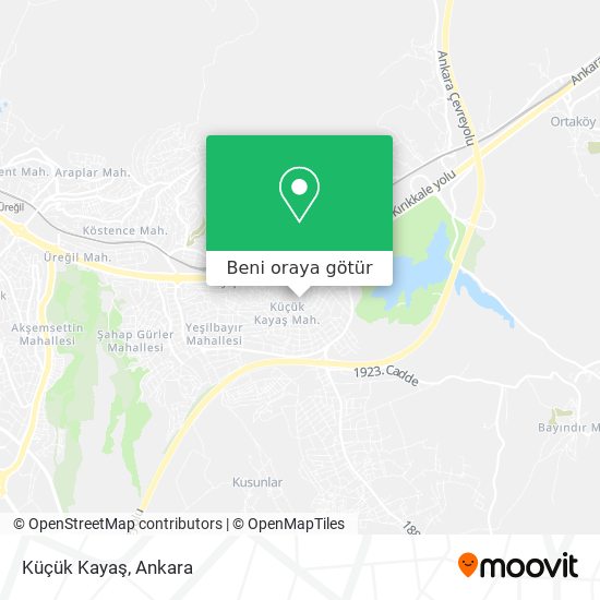 Küçük Kayaş harita