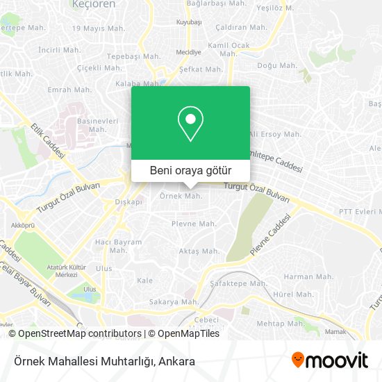 Örnek Mahallesi Muhtarlığı harita