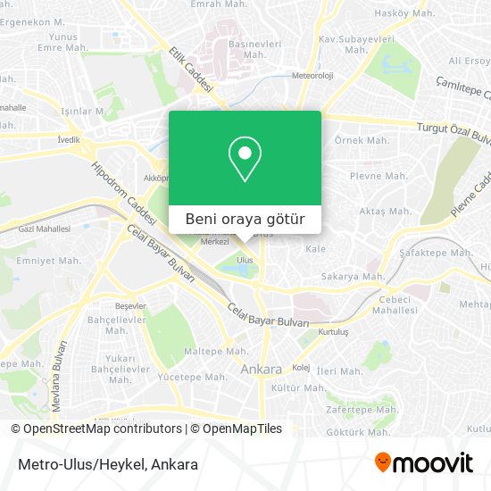 Metro-Ulus/Heykel harita