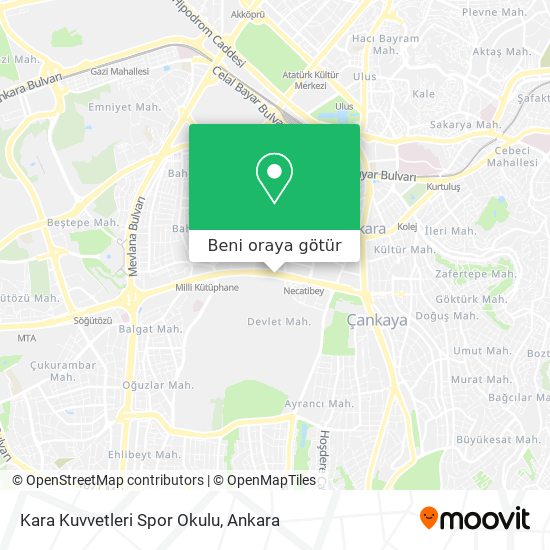 Kara Kuvvetleri Spor Okulu harita