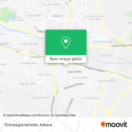 Etimesgut/emirler harita