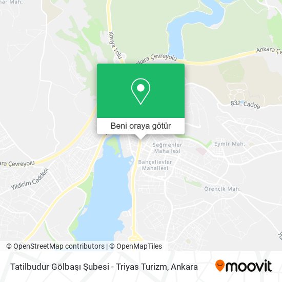 Tatilbudur Gölbaşı Şubesi - Triyas Turizm harita
