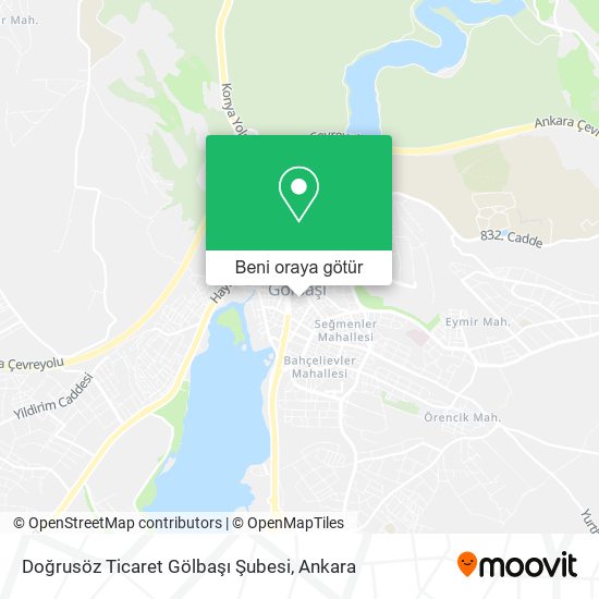 Doğrusöz Ticaret Gölbaşı Şubesi harita