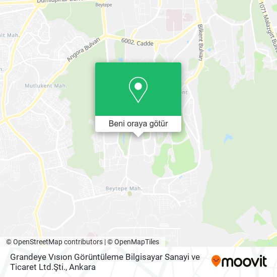 Grandeye Vısıon Görüntüleme Bilgisayar Sanayi ve Ticaret Ltd.Şti. harita