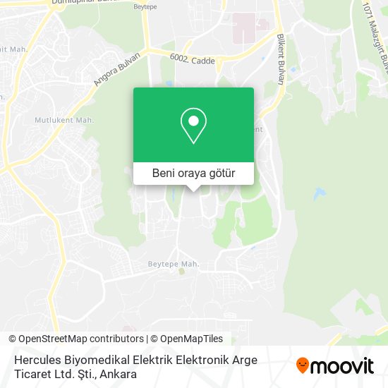 Hercules Biyomedikal Elektrik Elektronik Arge Ticaret Ltd. Şti. harita