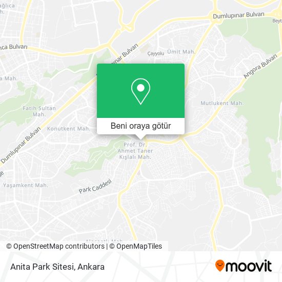 Anita Park Sitesi harita